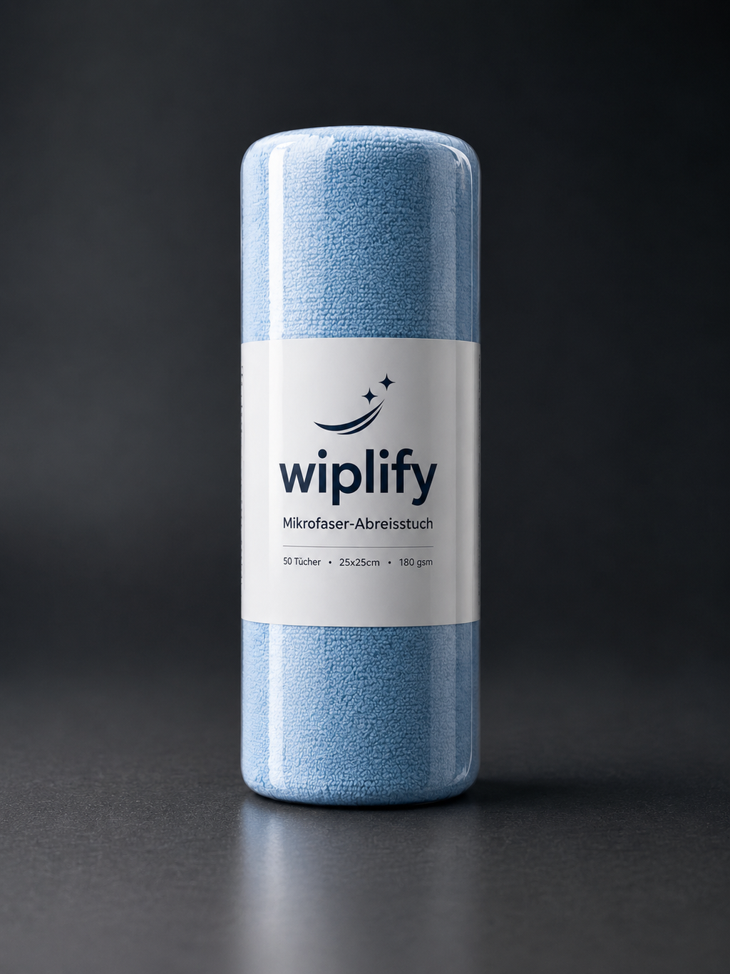 Wiplify Mikrofaser-Abreissrolle – 50 Tücher